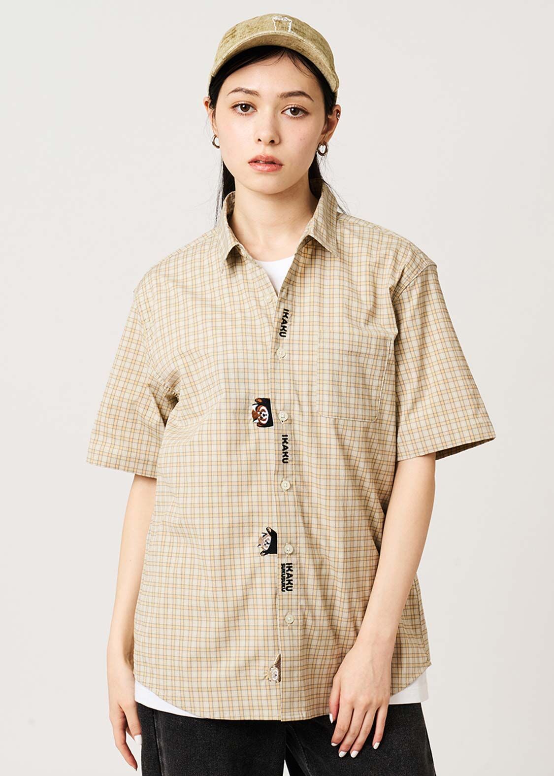 日本預訂 graniph GH Ikakuseicho | Check Short-Sleeved Shirt(吸水速乾)