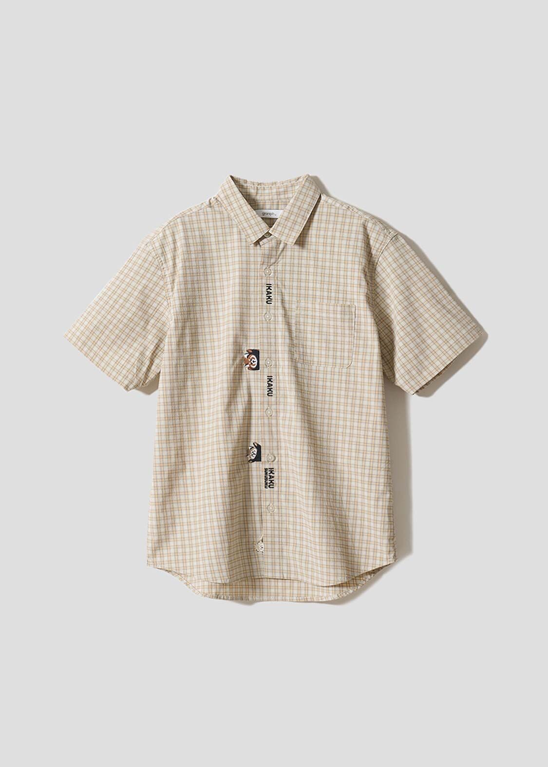 日本預訂 graniph GH Ikakuseicho | Check Short-Sleeved Shirt(吸水速乾)