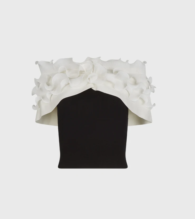 1AF0323-164 [ANNE FONTAINE] Dessin Top Black #P23F18500 (EU)