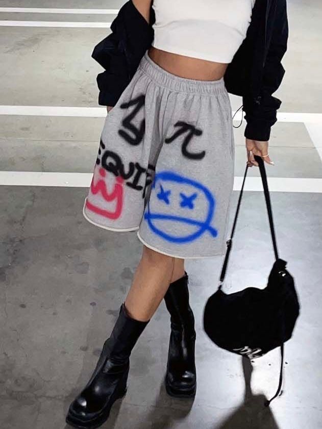 棉質圖案短褲 3.14-030P