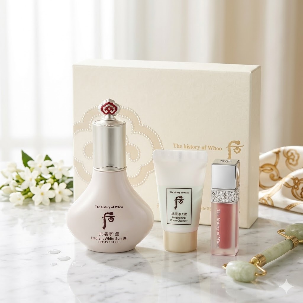 【直播】Whoo 后 LX032104 拱辰享：雪 美白防曬BB霜套裝