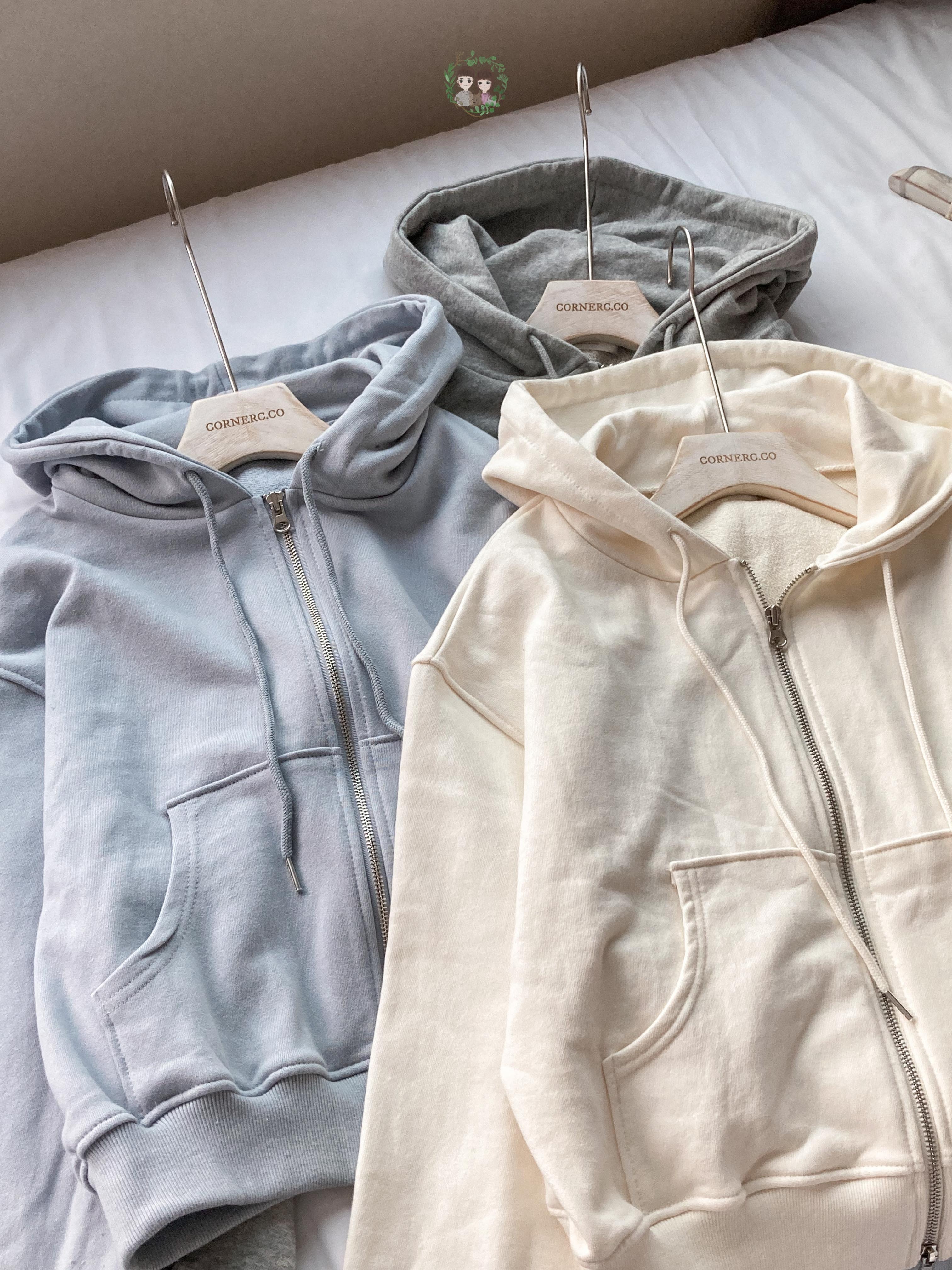 耐磨襟着！淺色系棉質拉鍊外套〈🇰🇷DAY 3〉