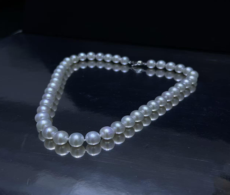 F47 高質珍珠串鏈10-11mm (63YS4480X1234) 白色 S925銀 $1288