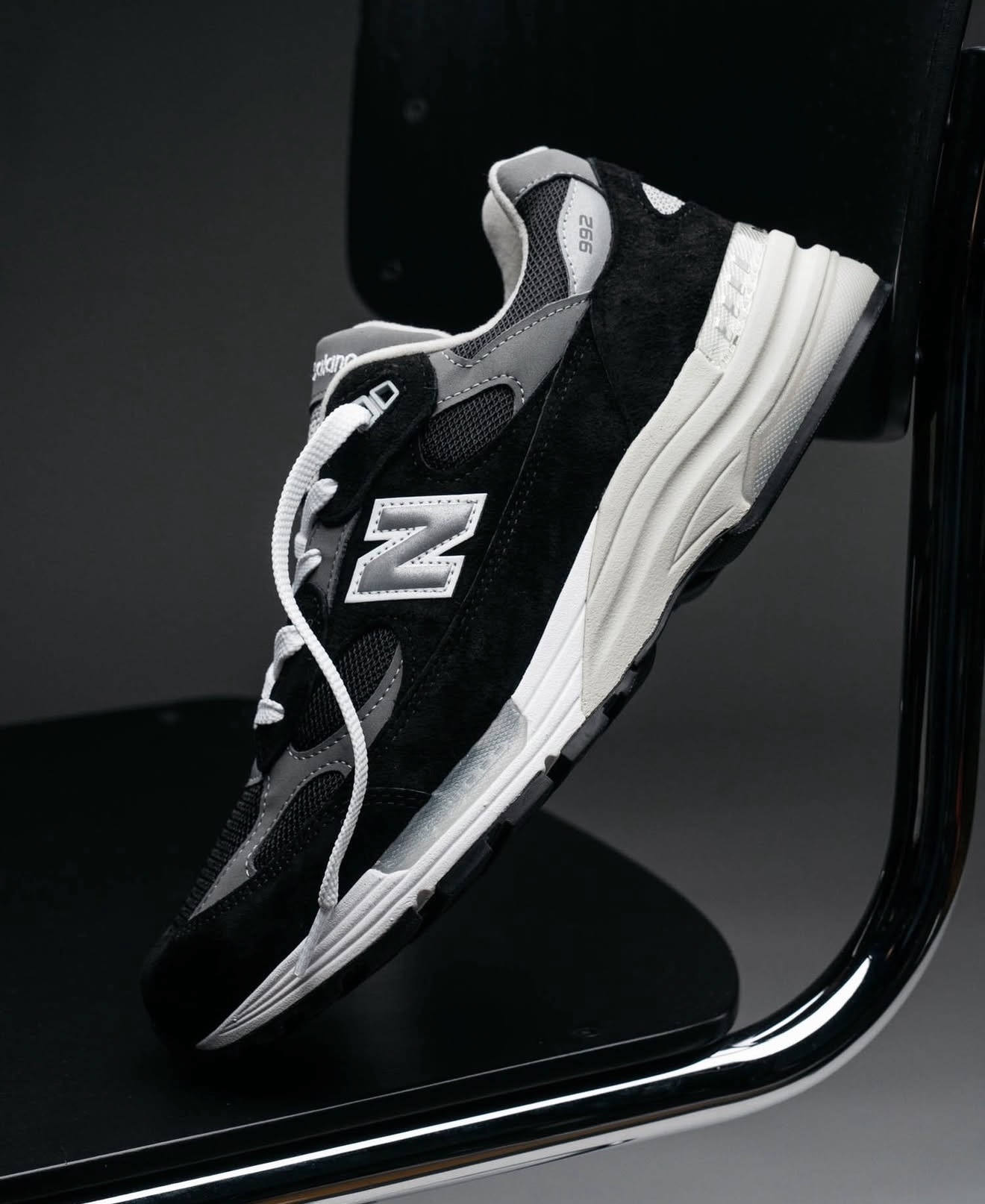 NEW BALANCE 992 MIUSA BLACK GREY U992BK MADE IN USA