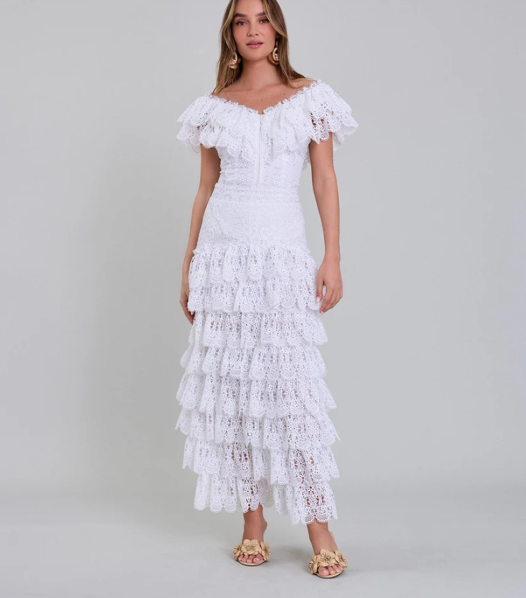 1AF0323-166 [ANNE FONTAINE] Anggun Skirt White #P26F35001 (EU)