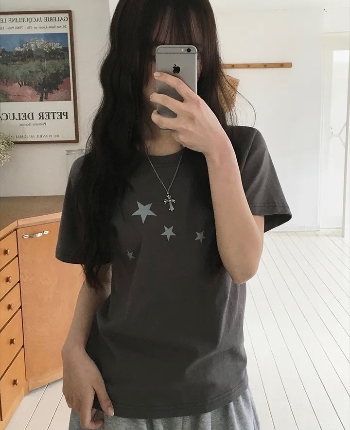 【25.3 完額外95折優惠預訂】KOREA LITTLE STAR TEE（3色）