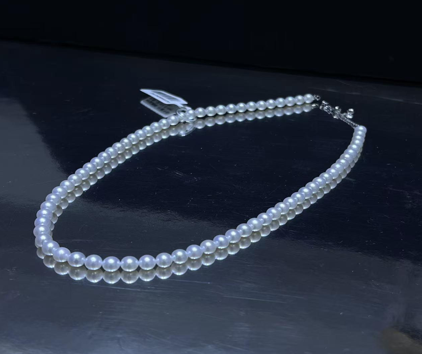 F52 珍珠串鏈5-6mm (63YS480A0283) 白色S925銀 $1288