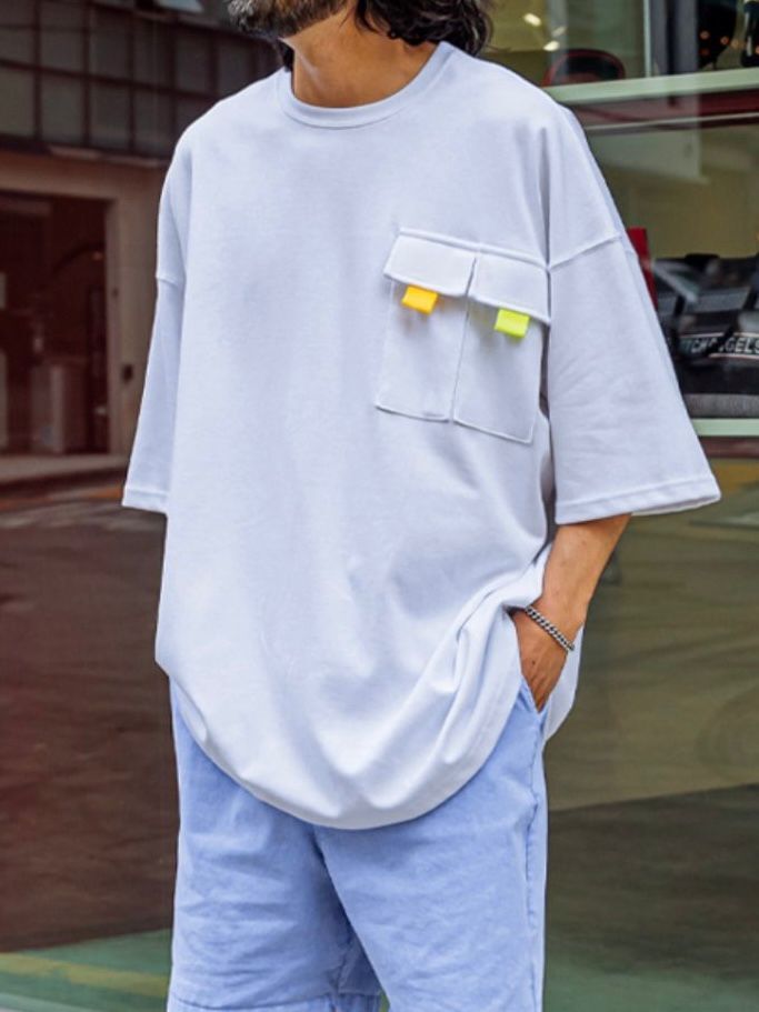 Oversize袋口短袖Tee T4801