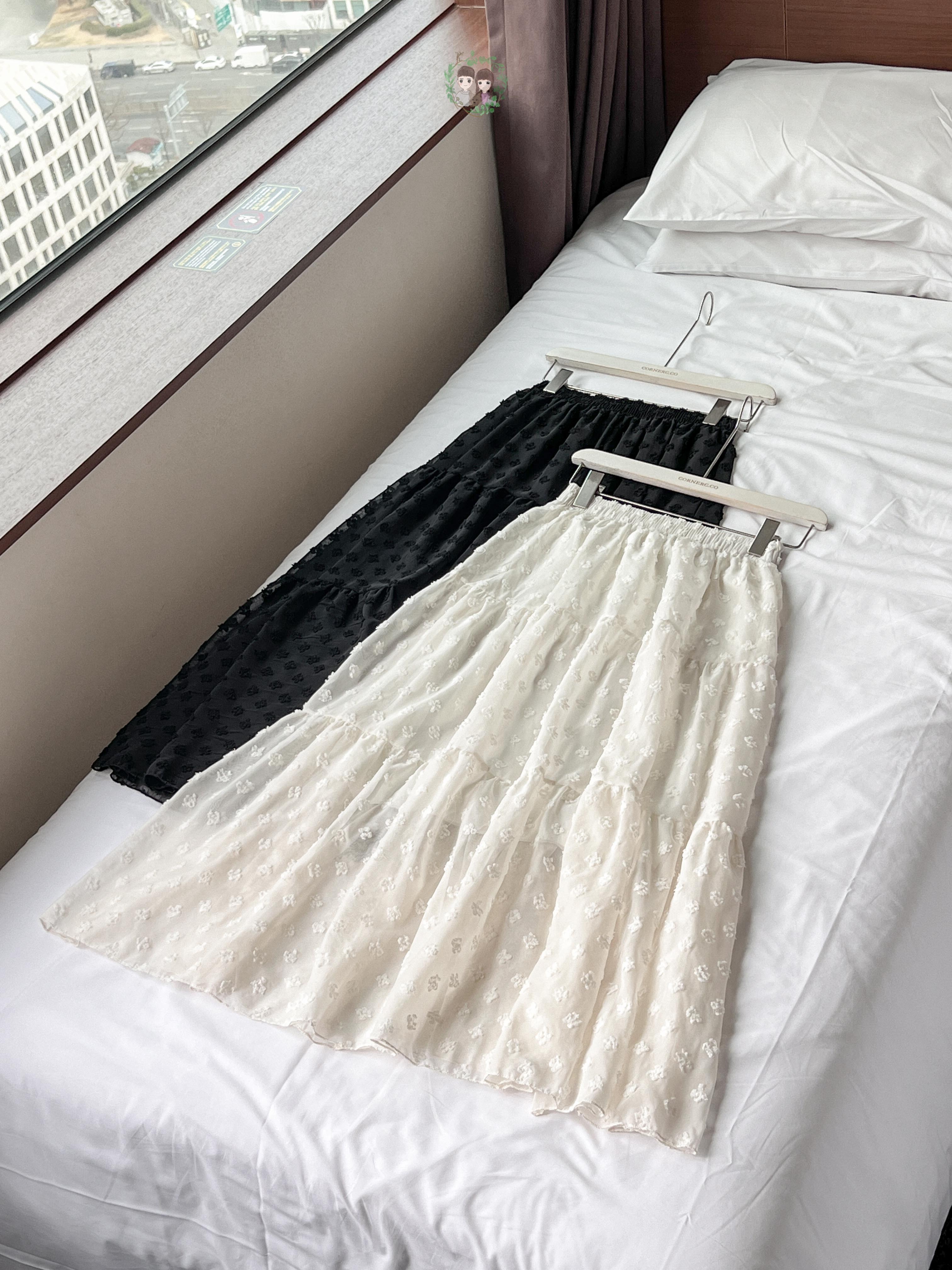 輕飄飄花花網紗長裙〈🇰🇷DAY 3〉