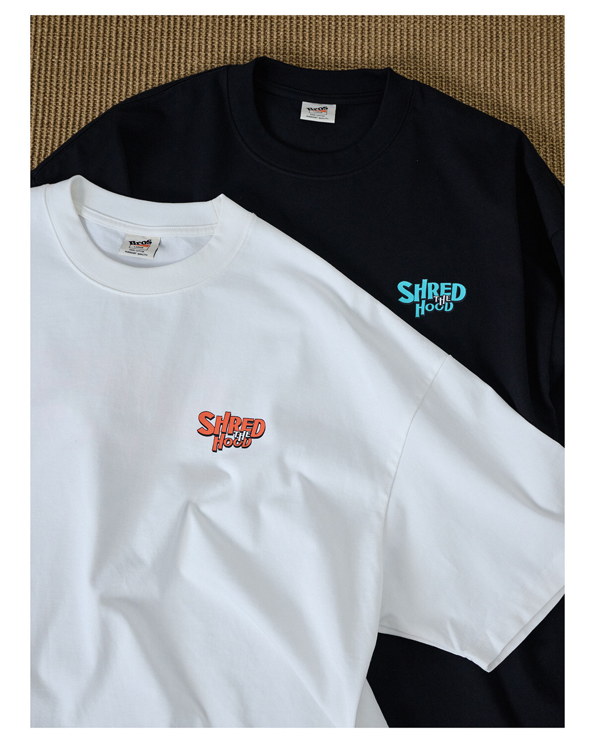 Broshood 日系寬鬆街頭卡通單車短T 26SS24