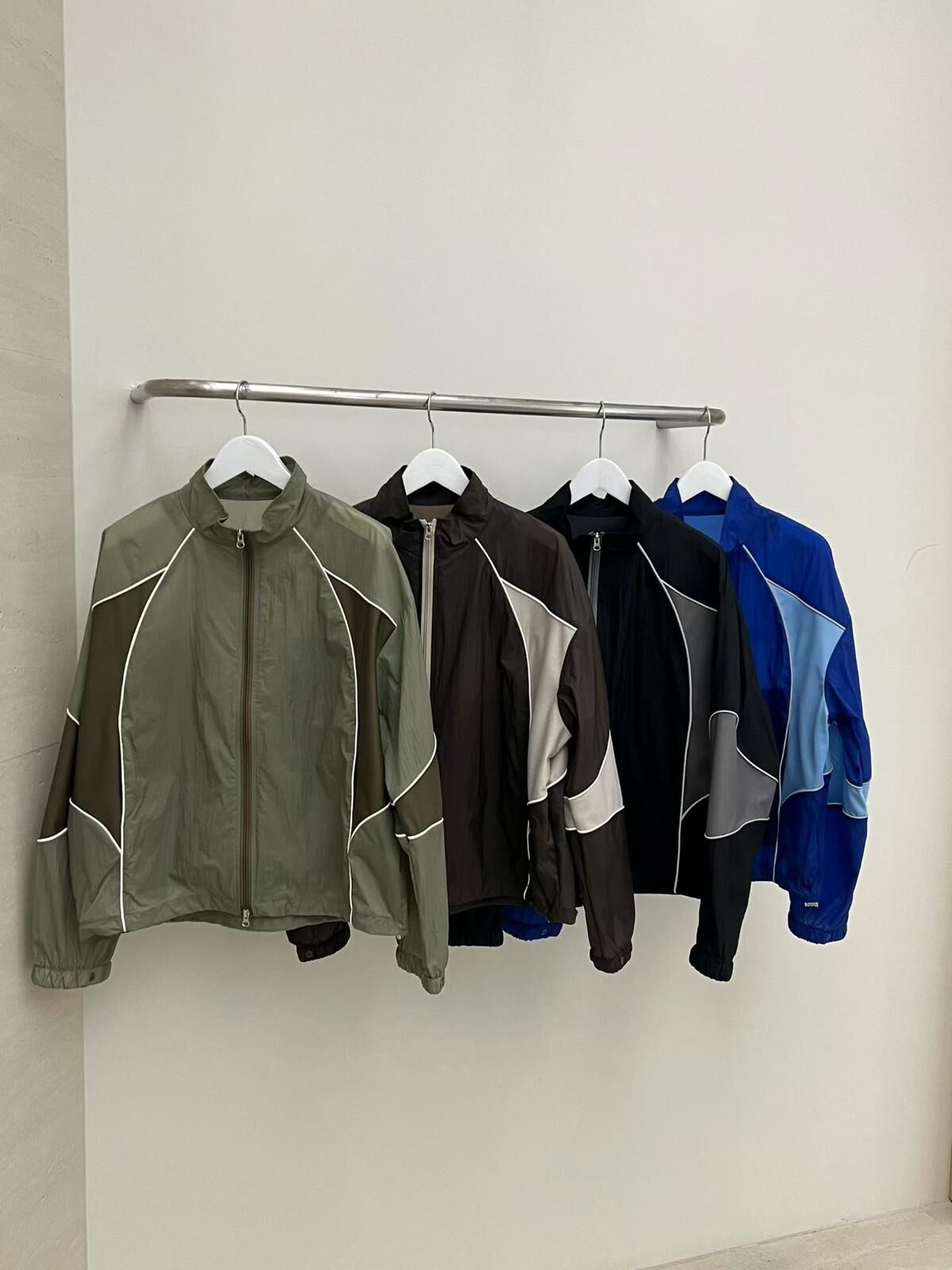 拼色企領拉鍊外套 PULSE-212JK