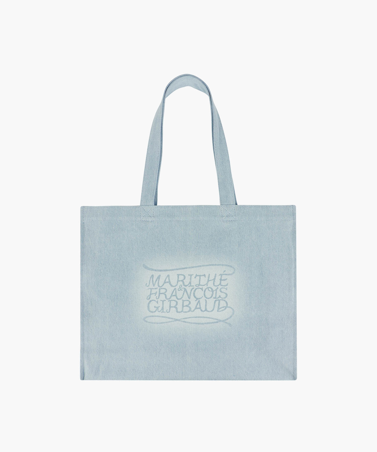 【入LIVECODE一件減至$308😱🔥！】【2026首次春夏封館😍】【MFG】DRAWING CLASSIC LOGO DENIM ECO BAG (Dark Blue/Light Blue)