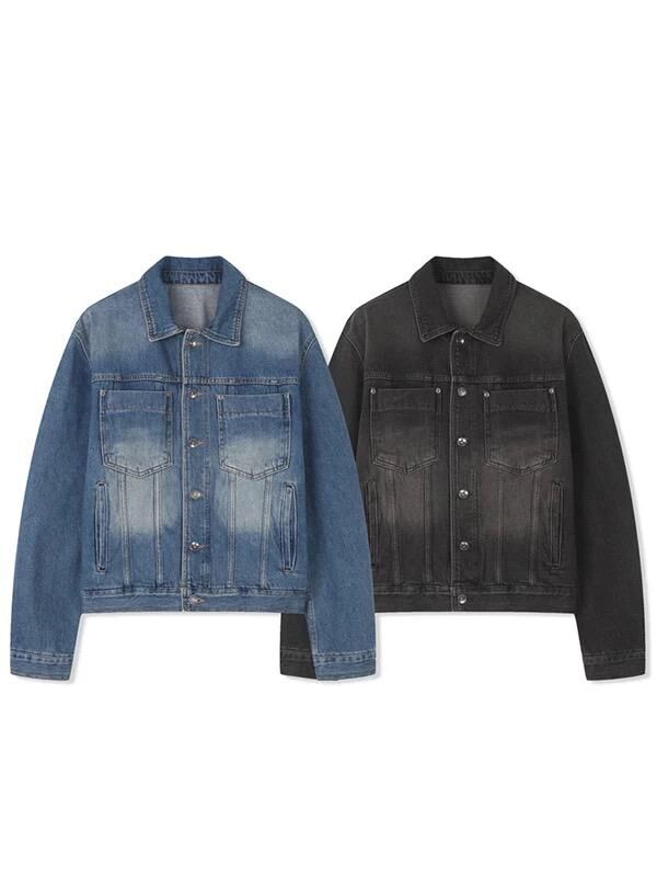 洗水開胸牛仔褸 PULSE-213JK