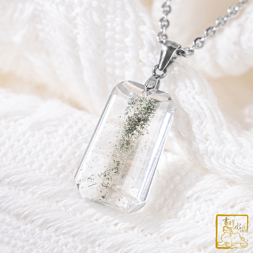 綠幽靈項鍊 3.7g 無事牌墜