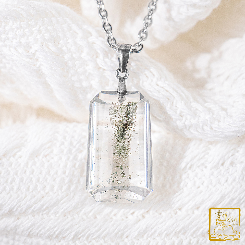 綠幽靈項鍊 3.7g 無事牌墜