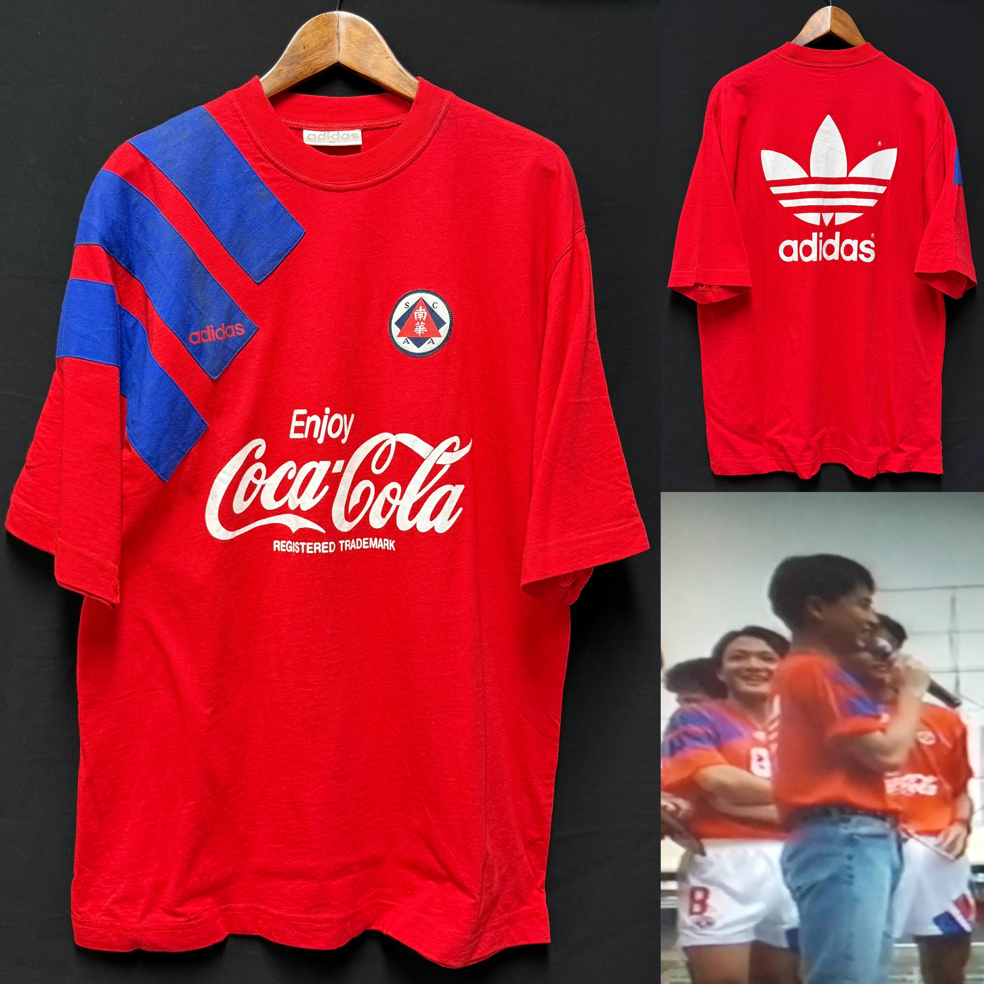 South China Football Team 1994-1995 Adidas x Coca Cola T-Shirt