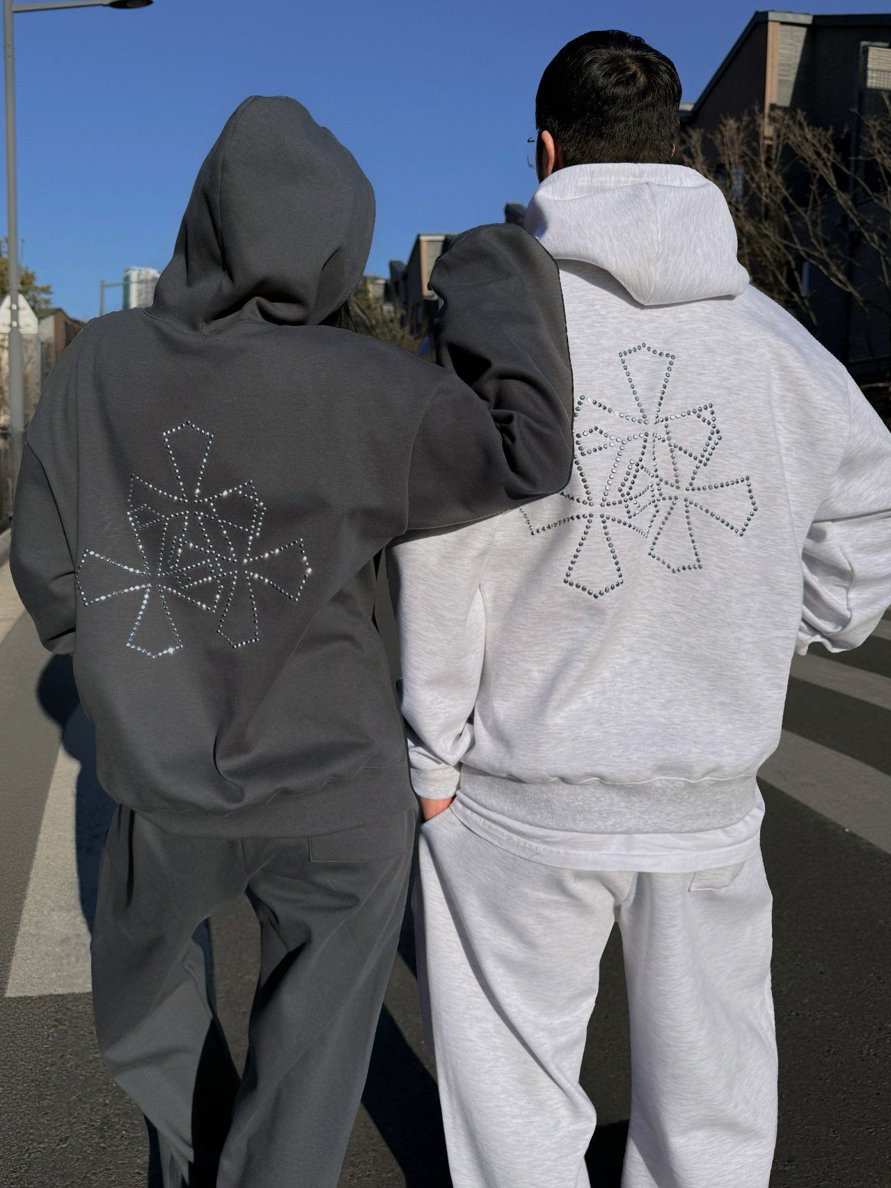 閃石圖案連帽衛衣 P8H-169T