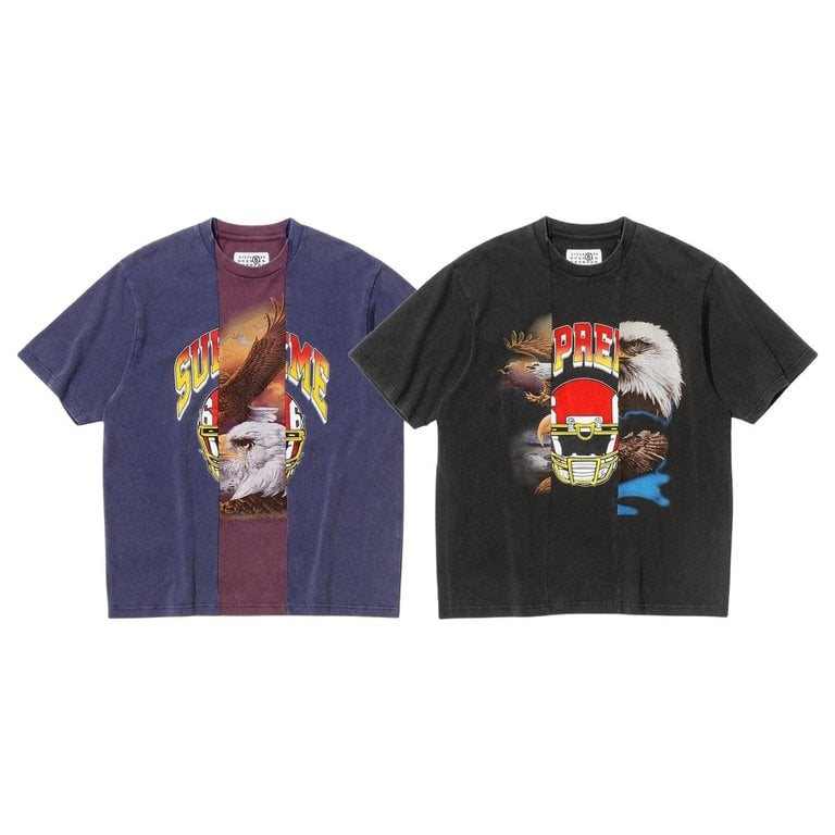 『代購+即將到貨』2026SS SUPREME X Masion Margiela MM6 Split S/S Top 聯名 拼接 老鷹 短T