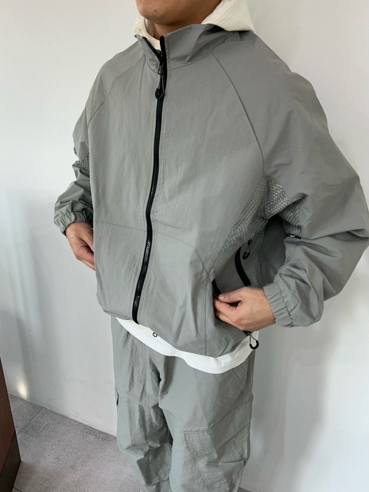 淨色企領拉鍊外套 Veil-089JK