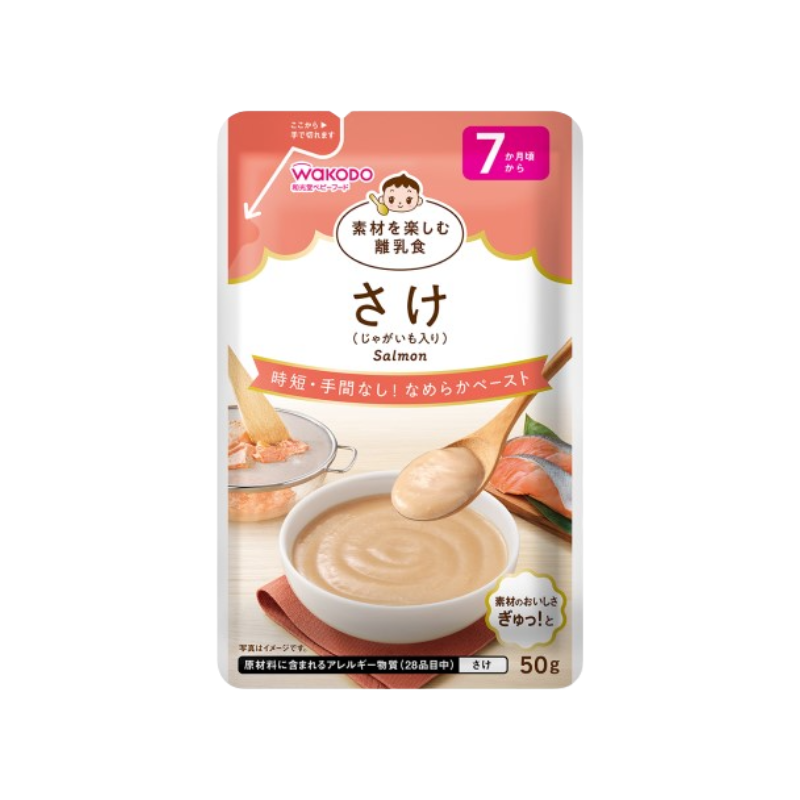 和光堂 Wakodo 嬰兒輔食 日本三文魚薯蓉泥 (7個月起) - 無調味