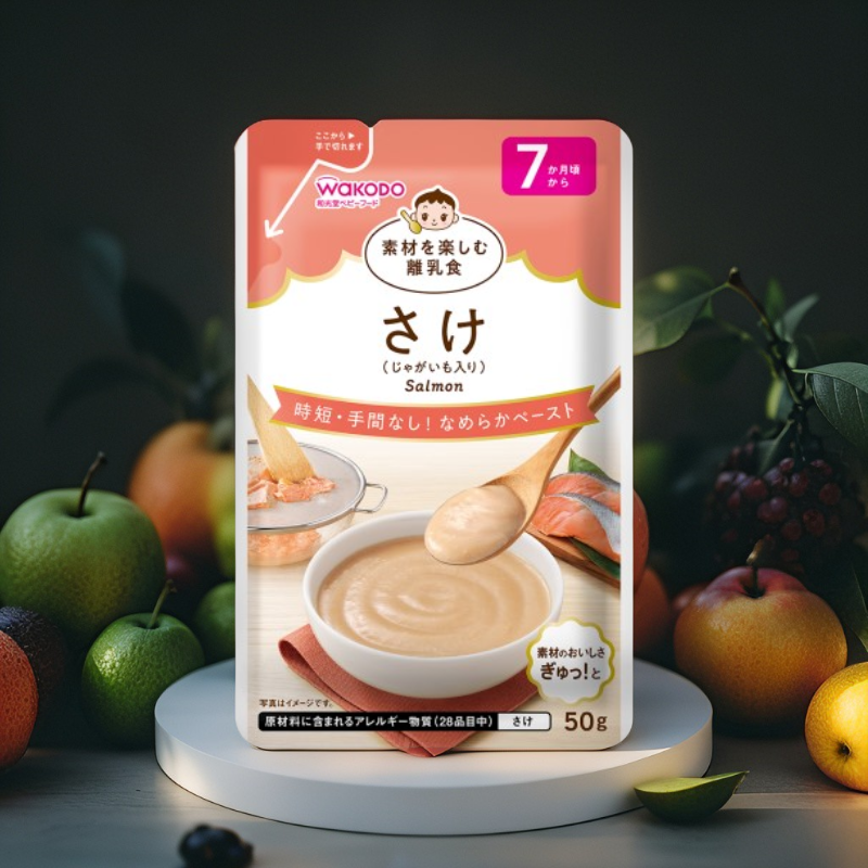 和光堂 Wakodo 嬰兒輔食 日本三文魚薯蓉泥 (7個月起) - 無調味