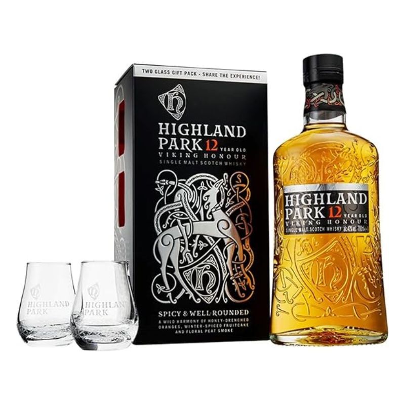 高原騎士 12年 單一麥芽威士忌 700mL (雙杯裝)