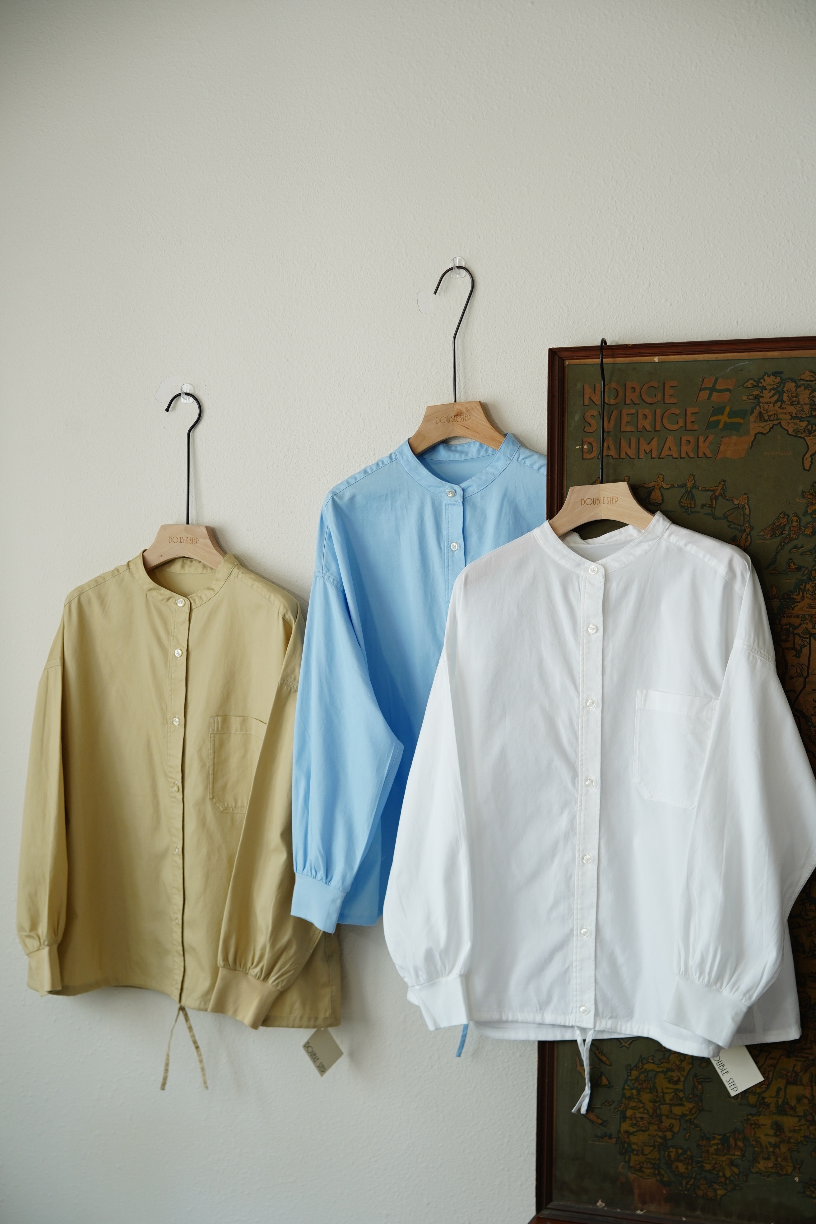 100%精疏棉～圓領束腳開胸上衣 - BL62004