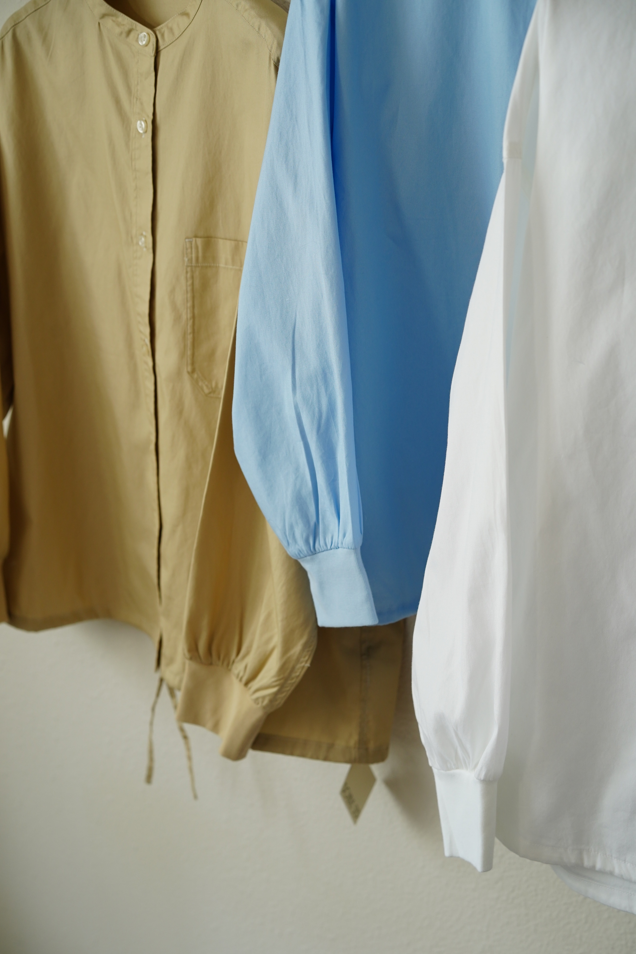 100%精疏棉～圓領束腳開胸上衣 - BL62004