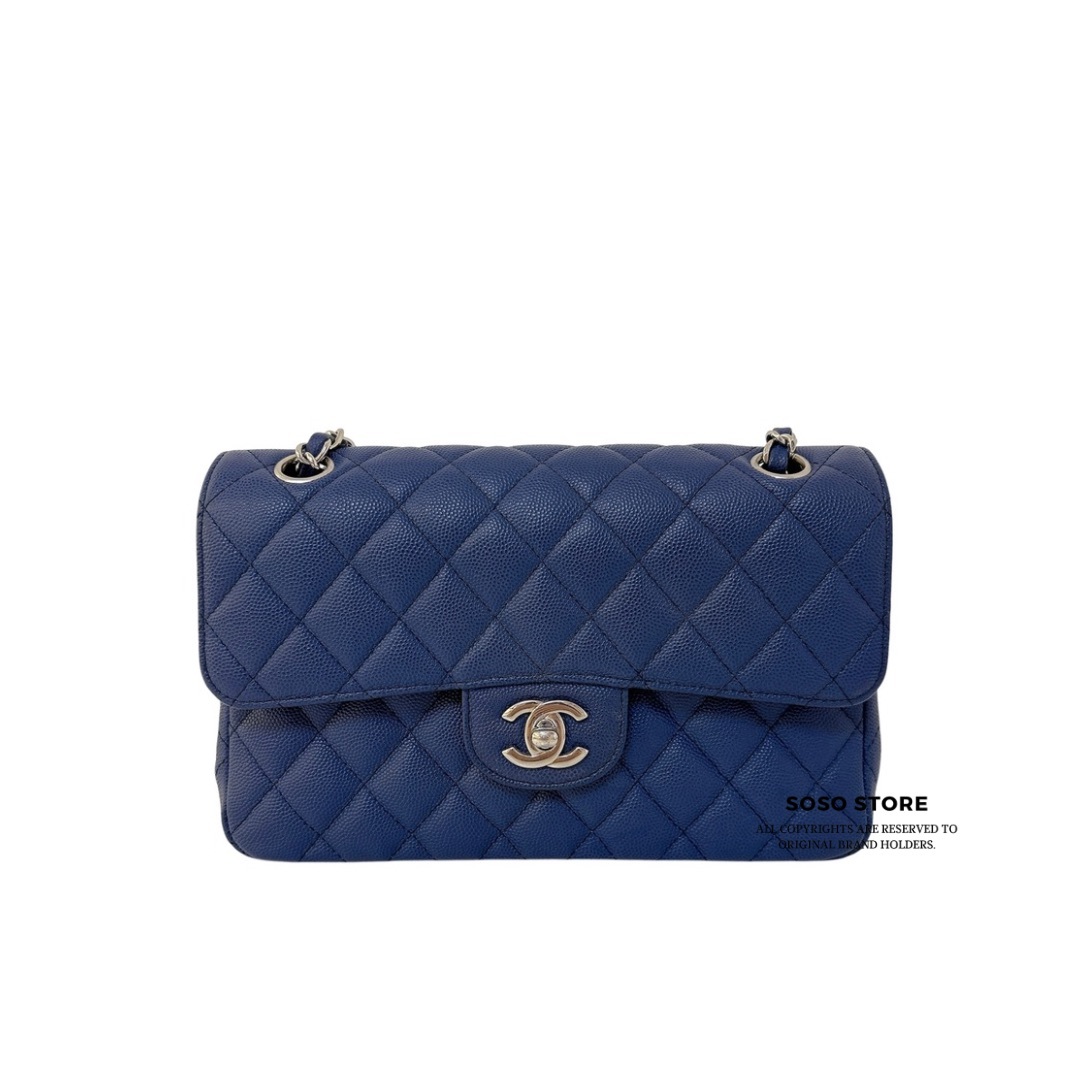Chanel Classic Flap Bag - Blue / SHW