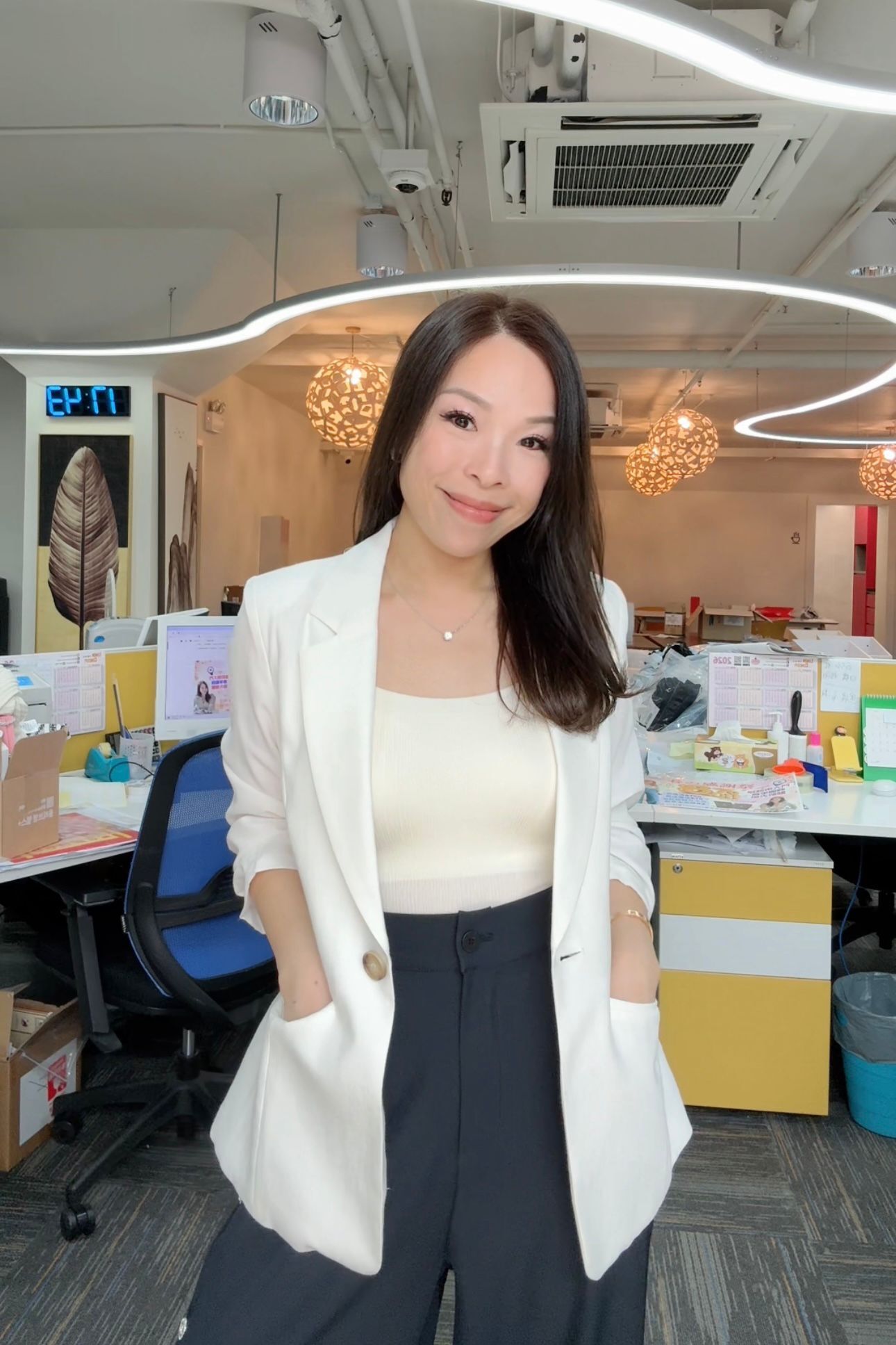 SN 涼感U領雙肩長款BRA TOP-2色 #SN037