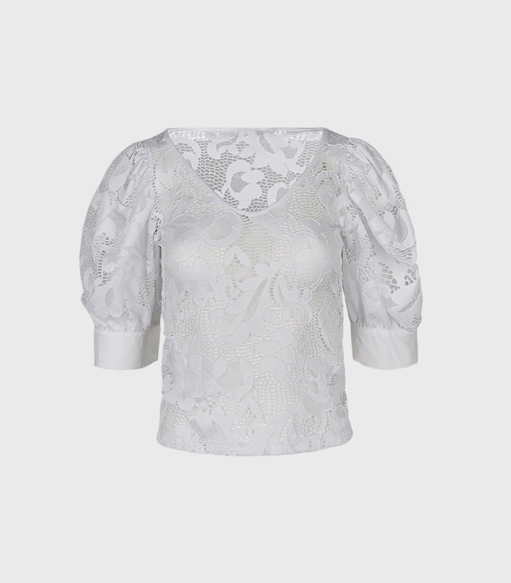 1AF0323-185 [ANNE FONTAINE] Katia Top White #P25F08301 (EU)
