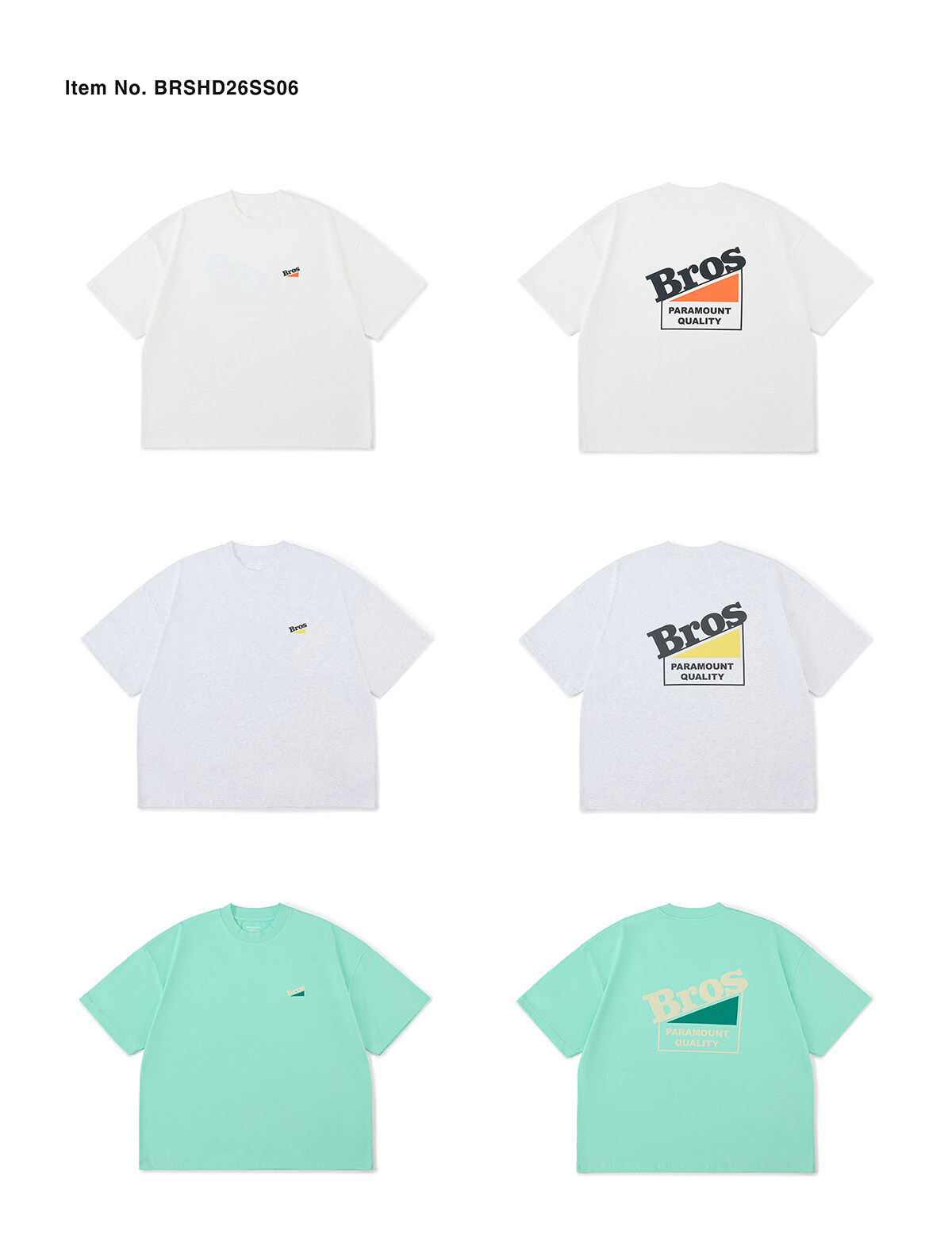 Broshood 日系經典復古LOGO短T 26SS06