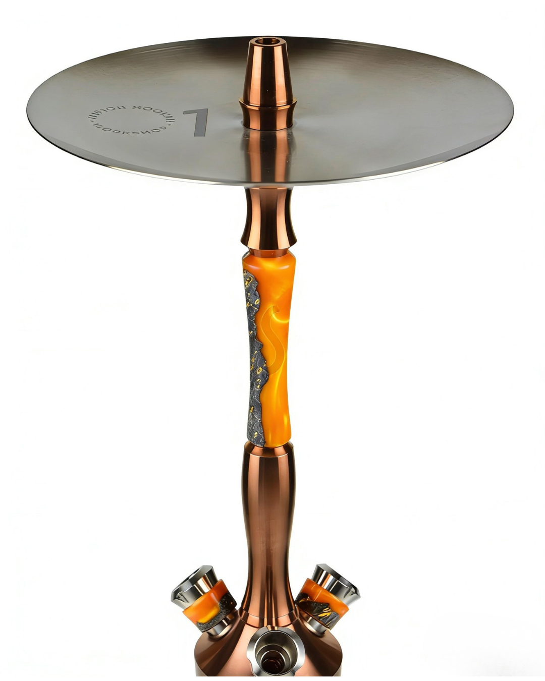 Union Hookah Fibonacci Copper Edition Obsidian Amber