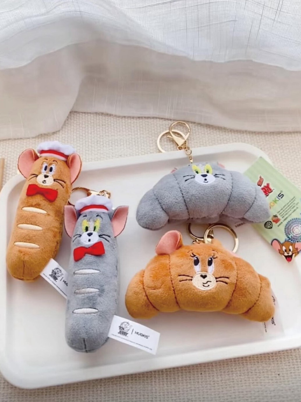 Tom&Jerry 湯姆貓與傑利鼠 烘焙系列 吊飾 鑰匙圈