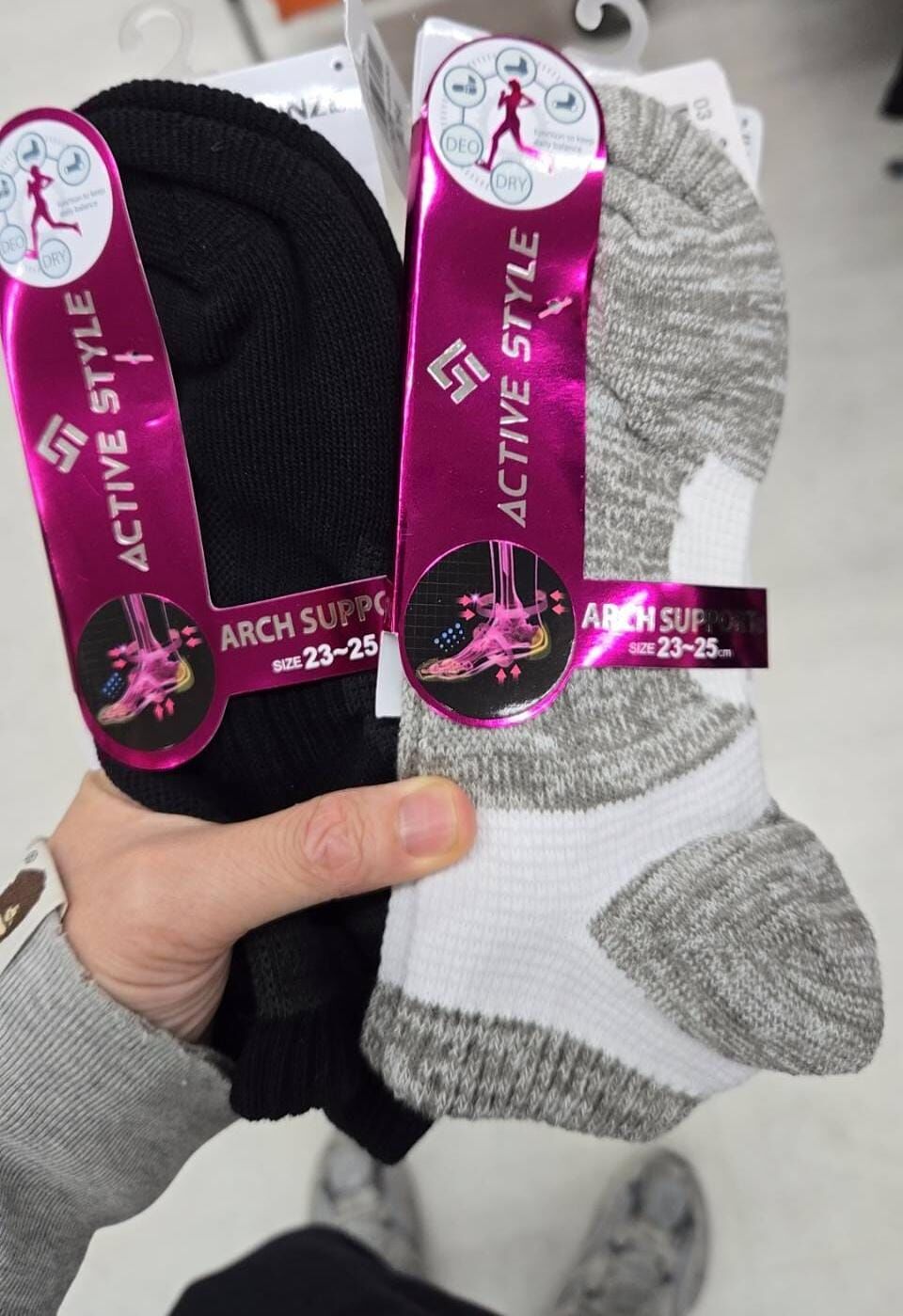 AS 運動足弓支撐襪 1對 $38 3對混色$99