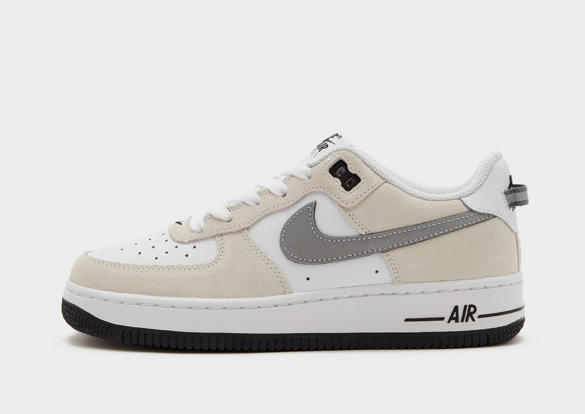 【預訂】 NIKE AIR FORCE 1 LV8 卡其灰白"小鞋尾帶"-GS