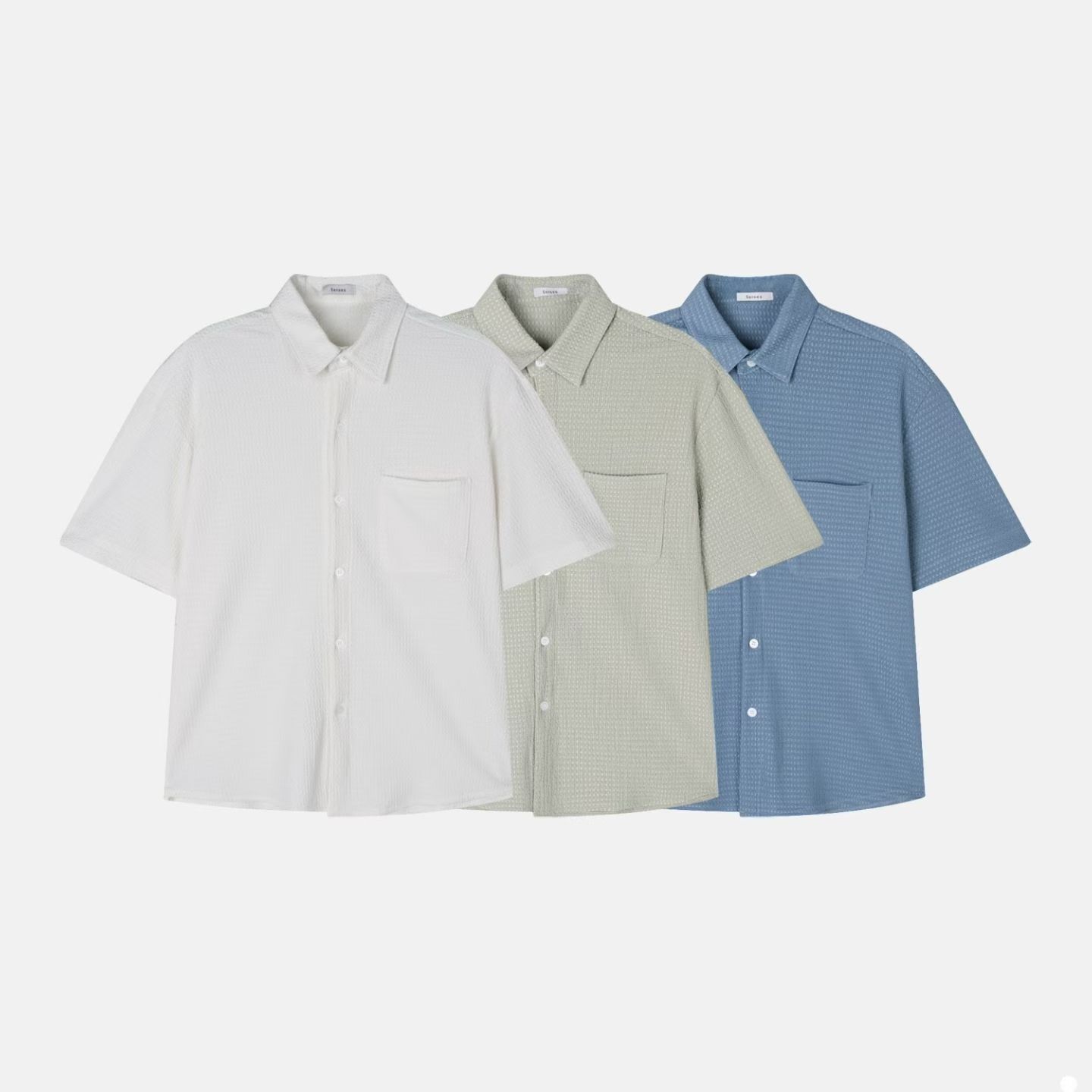 淨色短袖恤衫 SENSES-017S