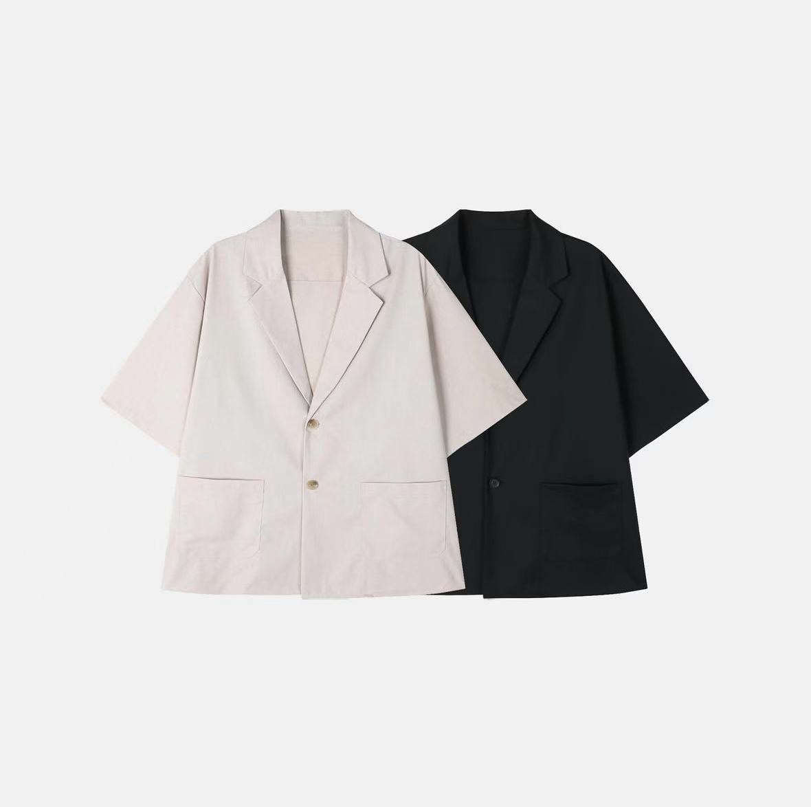 淨色短袖西裝褸 SENSES-018JK