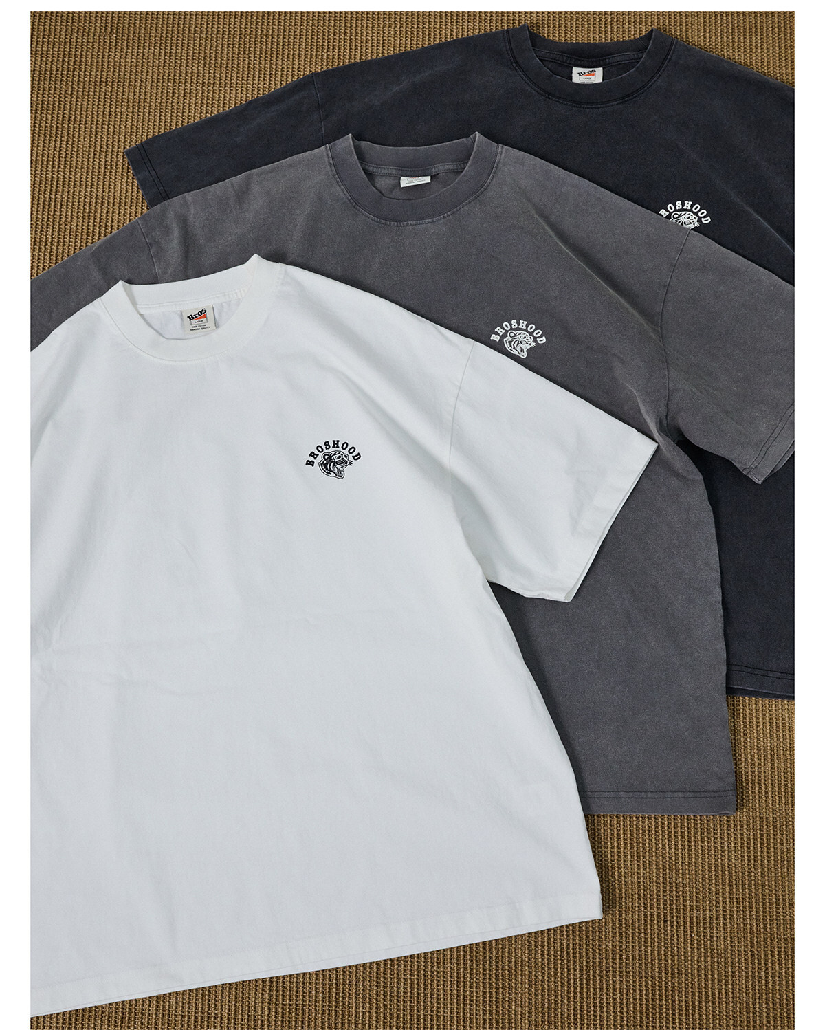 Broshood 日系復古老虎單車短T 26SS40