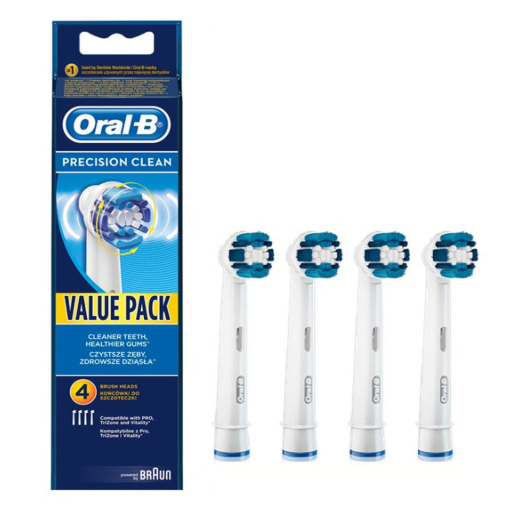 Oral-B - EB20-4 Precision Clean 電動牙刷刷頭 柔軟4只裝