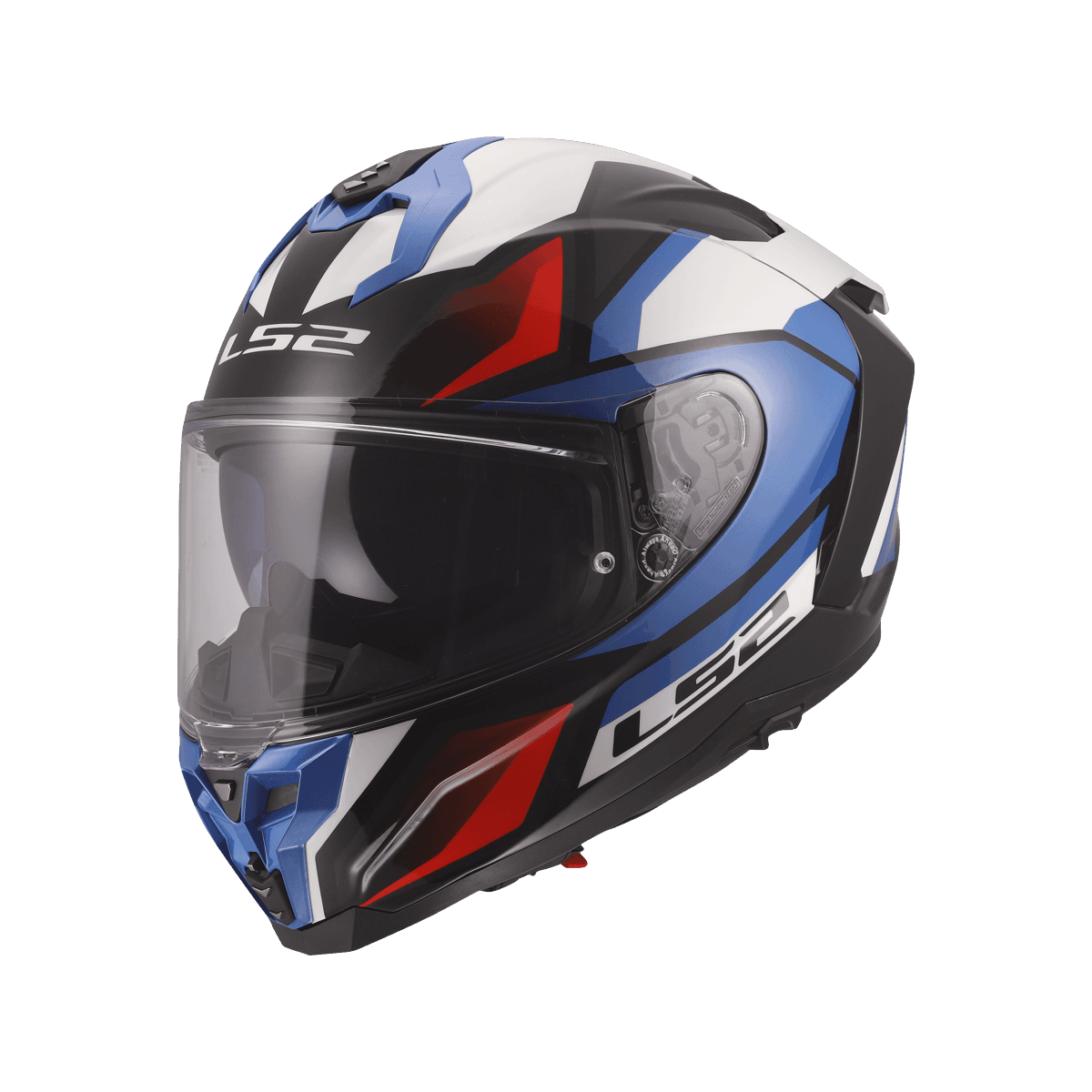 LS2 FF817 CHALLENGER II VIPER 亮黑藍 彩繪 可掀式帽款