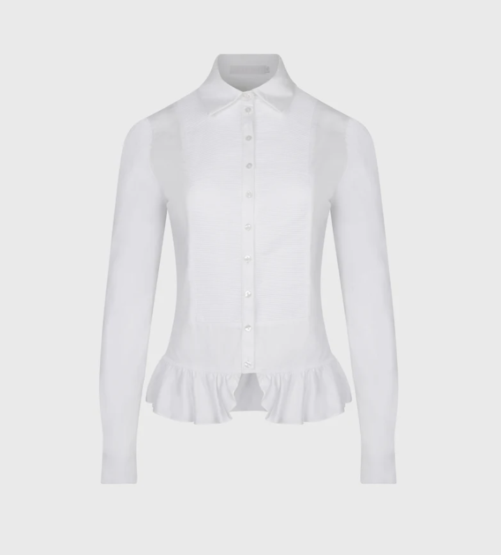 1AF0323-302 [ANNE FONTAINE] Eternity Shirt White #H25F10701 (EU)