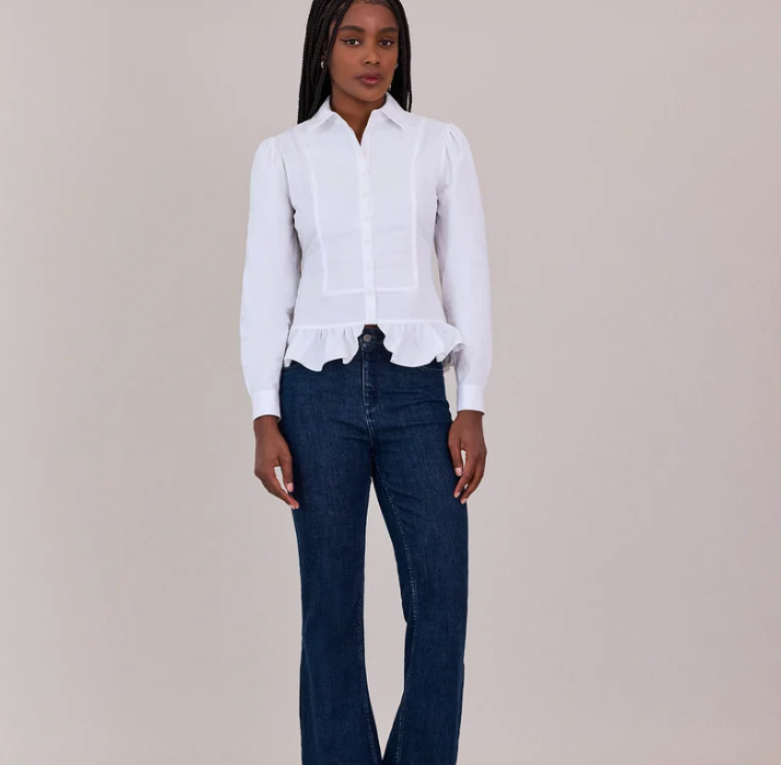 1AF0323-302 [ANNE FONTAINE] Eternity Shirt White #H25F10701 (EU)