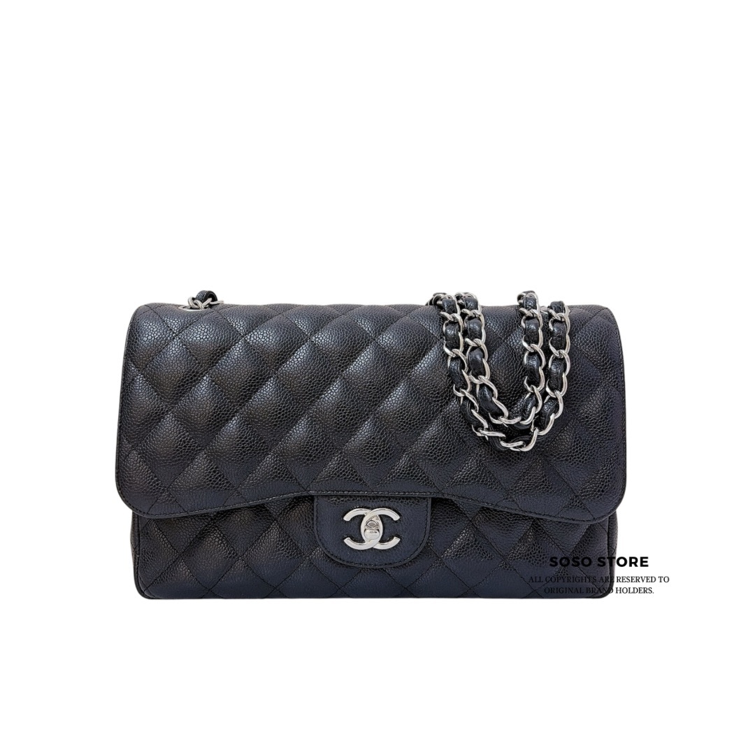 Chanel Classic Flap Bag - Black / SHW