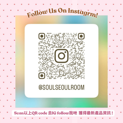 掃描QR-Code追蹤SoulSeoulRoom-Instagram-獲取JOGUMAN最新現貨消息-觀塘Ray-Centre門市動態-韓式選物店