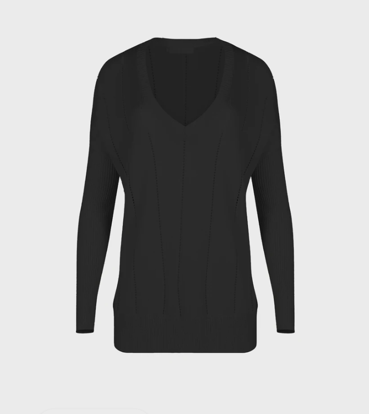 1AF0323-306 [ANNE FONTAINE] Imanol Sweater Black #P22F21203 (EU)