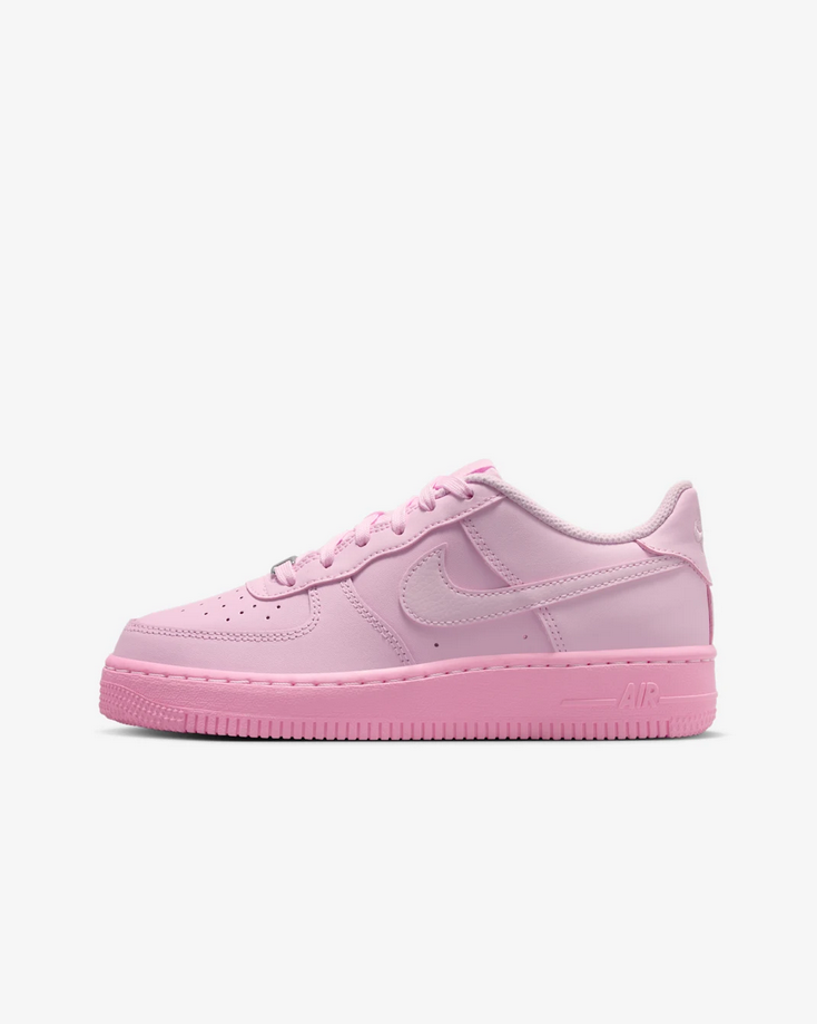 【預訂】 NIKE AIR FORCE 1 櫻花粉拼桃粉-GS