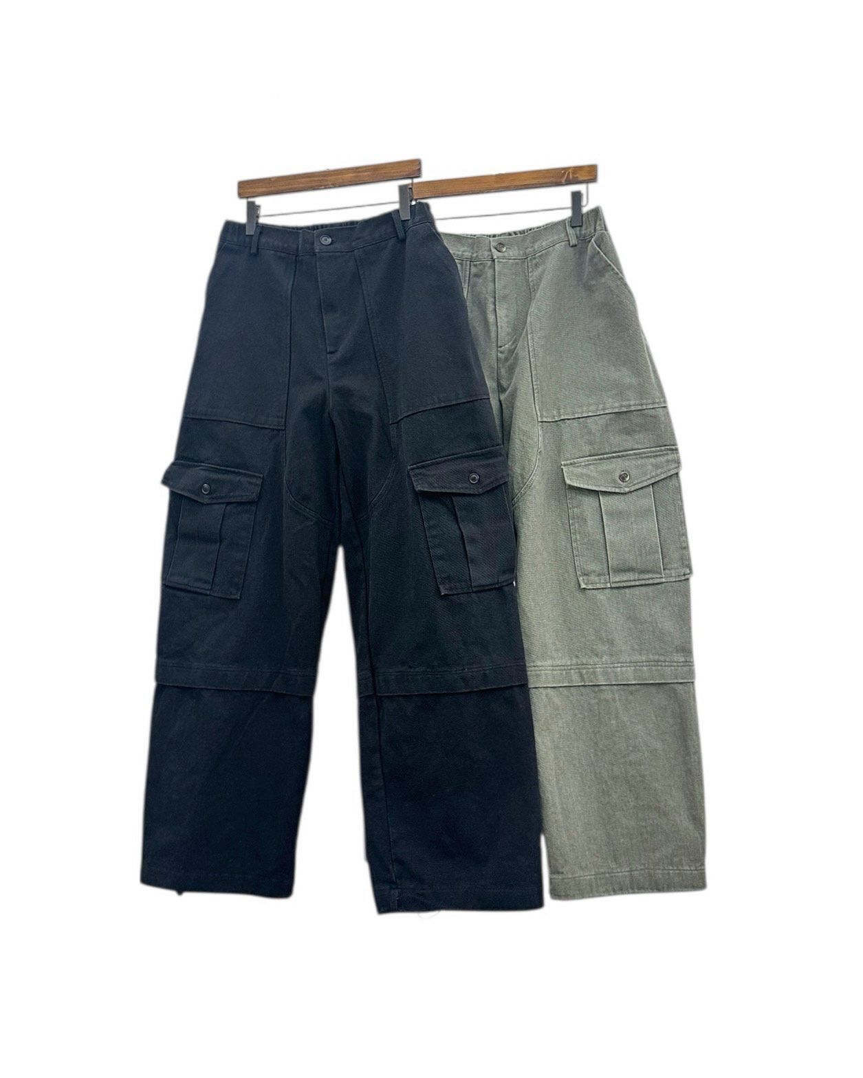 淨色工裝鬆身褲 12GAUGE-068P