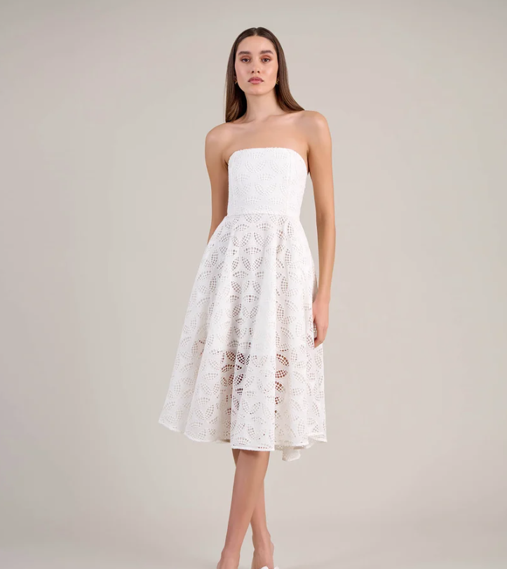 1AF0323-307 [ANNE FONTAINE] Kiara Dress White #P25F26501 (EU)