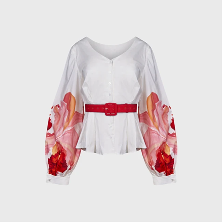 1AF0323-220 [ANNE FONTAINE] Jacquelyn Shirt White #P24F254799 (EU)